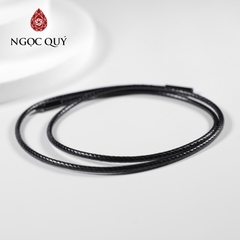 Mặt dây chuyền Phật Bà thạch anh tóc vàng bọc bạc