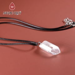 Dây chuyền tinh thể đá thạch anh trắng