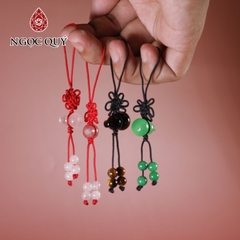 Móc khóa hình hồ lô đá thiên nhiên