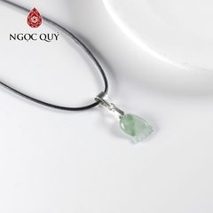 Mặt dây chuyền bàn chân mini đá cẩm thạch type A 7x10mm