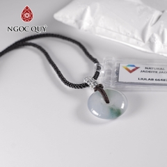 Mặt đồng điếu cẩm thạch cẩm thạch A - phỉ thúy type A chất nếp băng hoa bay 16mm