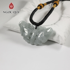 Mặt dây chuyền bướm đá cẩm thạch 24x44mm