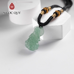 Mặt dây chuyền phật bà thạch dâu xanh