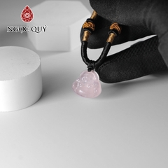 Mặt dây chuyền phật di lặc thạch anh hồng