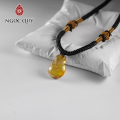 Mặt dây chuyền hồ ly hổ phách