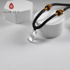 Mặt dây chuyền hô ly đá thạch anh trắng