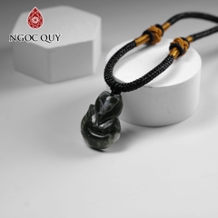 Mặt dây chuyền hồ ly đá ngọc bích nephrite