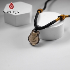 Mặt dây chuyền hồ ly đá thạch anh khói