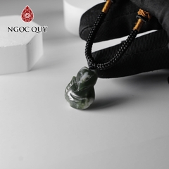 Mặt dây chuyền hồ ly đá ngọc bích nephrite