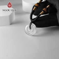 Mặt dây chuyền đồng điếu thạch anh trắng đẹp