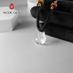 Mặt dây chuyền hô ly đá thạch anh trắng