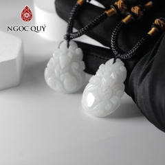 Mặt dây chuyền hồ ly đá cẩm thạch