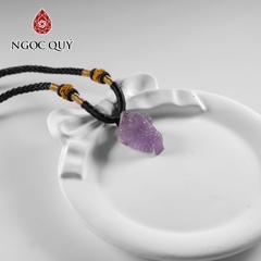 Mặt dây chuyền thiềm thừ đá thạch anh tím 16x23mm