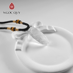Mặt dây chuyền ngọc thiền đá thạch anh trắng