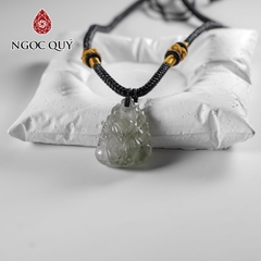 Mặt dây chuyền hồ ly đá thạch anh tóc xanh