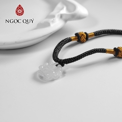 Mặt dây chuyền hồ ly đá bạch ngọc