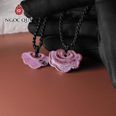 Mặt dây chuyền khóa như ý đá ruby Nam phi