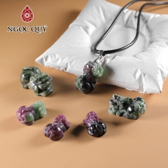 Mặt dây chuyền tỳ hưu ruby