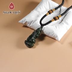 Mặt dây chuyền phật bà đá ngọc bích nephrite