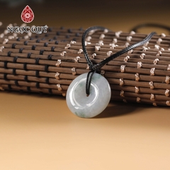 Mặt dây chuyền đồng điếu đá cẩm thạch 24mm type A