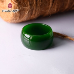 Nhẫn đá đá ngọc hòa điền - ngọc bích tân cương