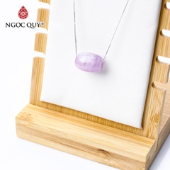 Dây chuyền bạc lu thống thạch anh anh mắt hổ vàng nâu