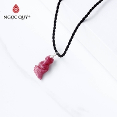 Mặt dây chuyền hồ ly 9 đuôi đá ruby 22mm
