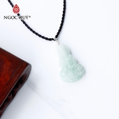Mặt dây chuyền lu thống đá cẩm thạch phỉ thúy 11x8mm tặng dây bạc