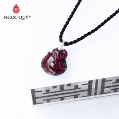Mặt dây chuyền hồ ly 9 đuôi ruby nam phi
