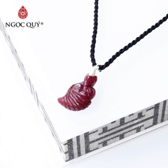 Mặt dây chuyền hồ ly 9 đuôi ruby nam phi