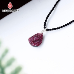 Mặt dây chuyền nữ hoàng hồ ly chúa 9 đuôi ruby nam phi