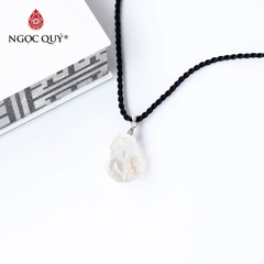Mặt dây chuyền tỳ hưu đá thạch anh tóc 19x14mm