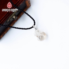 Mặt dây chuyền tỳ hưu đá thạch anh tóc 19x14mm