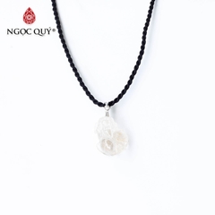 Mặt dây chuyền tỳ hưu đá thạch anh tóc 19x14mm