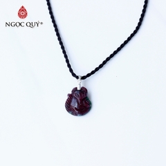 Mặt dây chuyền hồ ly 9 đuôi ruby 18x16mm