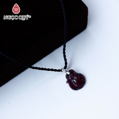 Mặt dây chuyền hồ ly 9 đuôi ruby 18x16mm
