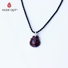 Mặt dây chuyền hồ ly 9 đuôi ruby 18x16mm