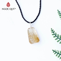 Mặt dây chuyền phật bà thạch anh tóc vàng