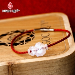 Vòng tay dây thép hồ ly đá moonstones