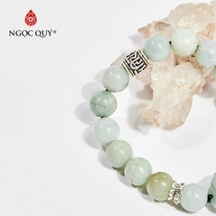 Vòng tay phong thủy đá cẩm thạch phỉ thúy charm tỳ huu hợp mệnh hỏa, mộc
