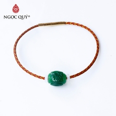 Vòng dây thép lu thống cẩm thạch sơn thủy 11.5x13mm