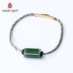 Vòng dây vài lu thống ngọc bích 17x10mm