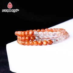 Vòng tay chuỗi hạt 3line đá sunstone