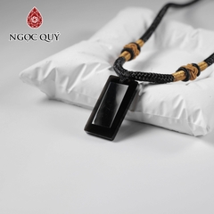 Mặt dây chuyền thẻ bài - mặt vô sự bài bình an may mắn 28x13mm