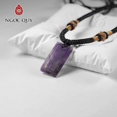 Mặt dây chuyền thẻ bài - mặt vô sự bài bình an may mắn 28x13mm