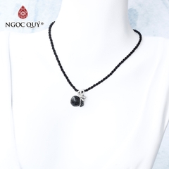 Mặt dây chuyền túi tiền đá thạch anh tóc đen