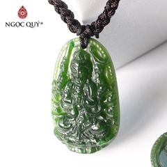 Mặt dây chuyền Phật bản mệnh đá ngọc bích