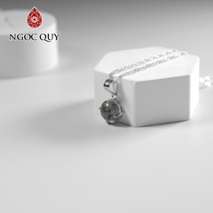 Dây chuyền bạc mặt đá thiên nhiên 8mm