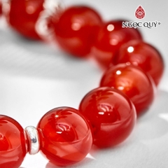 Vòng tay đá Mã não tự nhiên phối charm - Mẫu VC0104 - Ngọc Quý