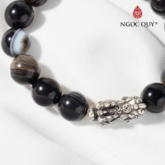 Vòng tay đá Mã não tự nhiên phối charm - Mẫu VC0107 - Ngọc Quý